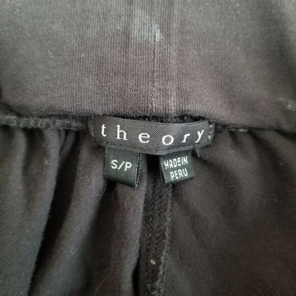 Theory gaucho parachute crop pants black size small petite - Picture 10 of 12